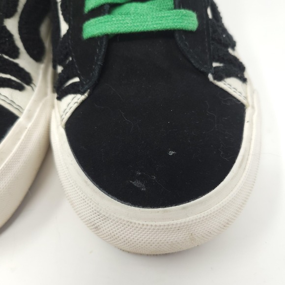 Vans Anderson .Paak Sid Shoes Mens Size 8.5 Zebra Animal Print Suede‎ Green